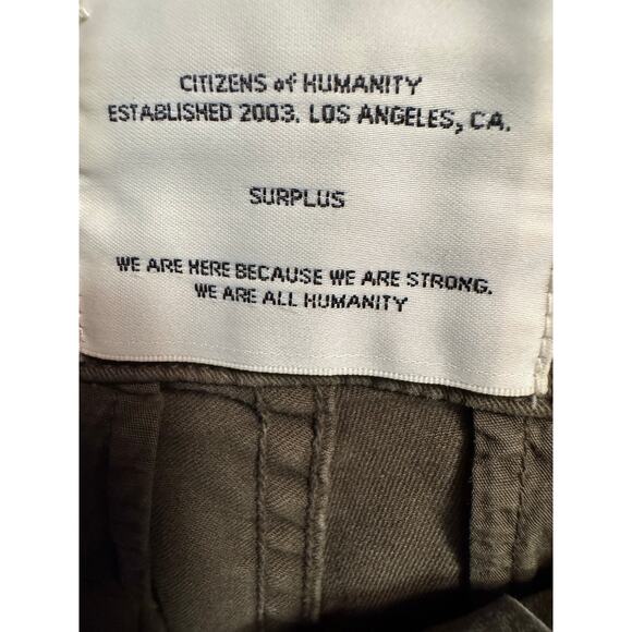 Citizens of Humanity Paloma women’s wide leg Trouser color green - Picture 3 of 7